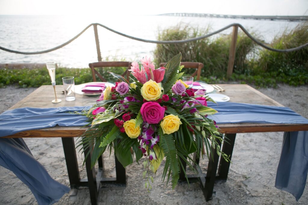 Head Table Florals Wedding