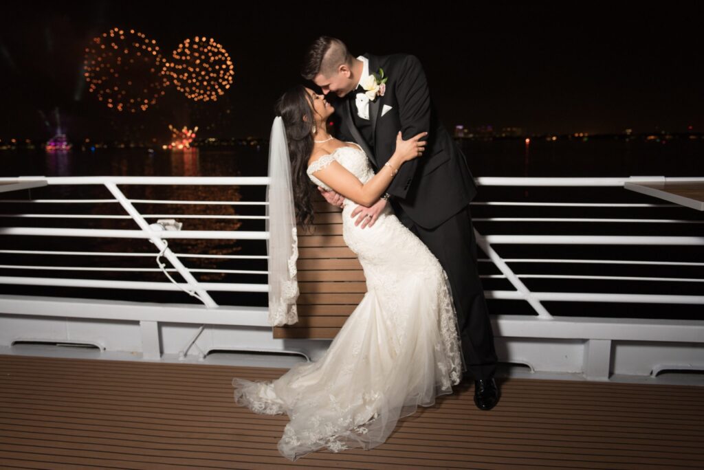 Yacht-wedding-firworks