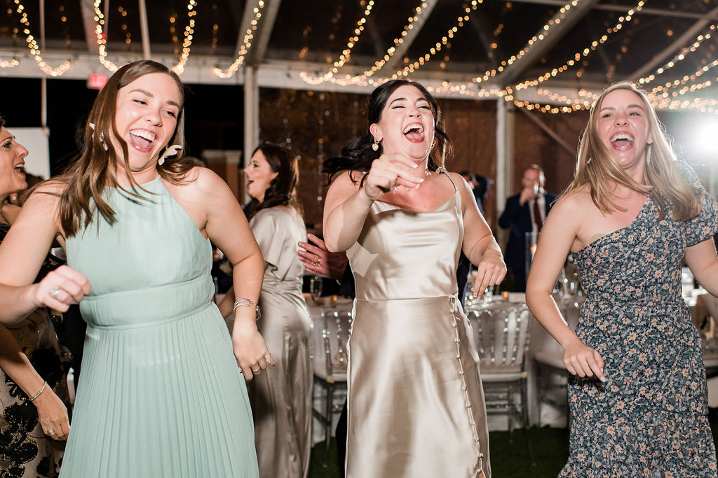 bridesmaids on dance floor on Socialite Event Planning Orlando