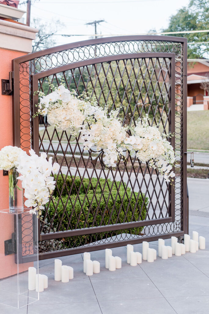 lush white wedding florals on Socialite Event Planning