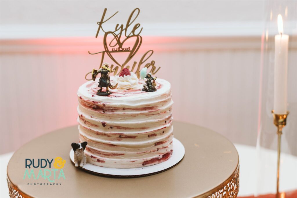 1 tier wedding cake on Socialite Event Planning Orlando