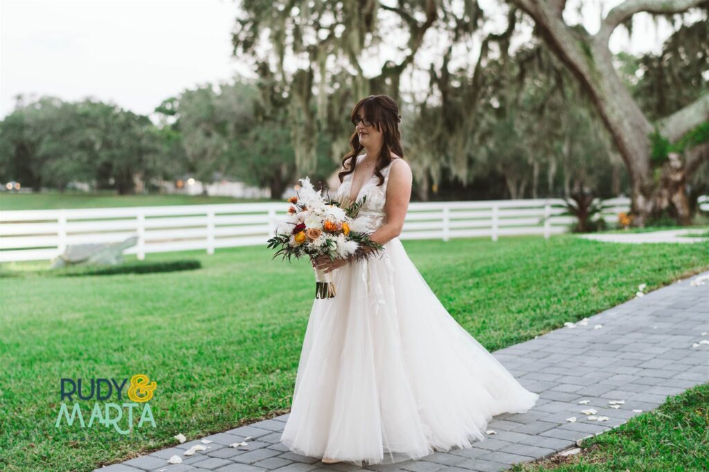 bride at outdoor wedding ceremony Socialite Event Planning