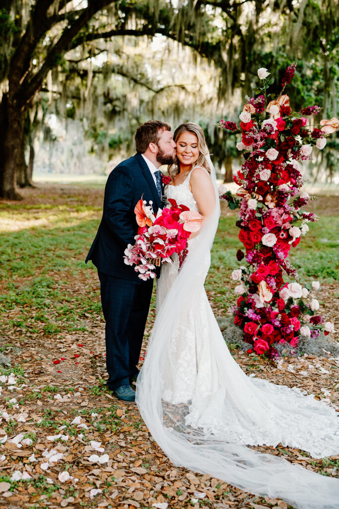 red and pink wedding flowers Orlando on Socialite Event Planning