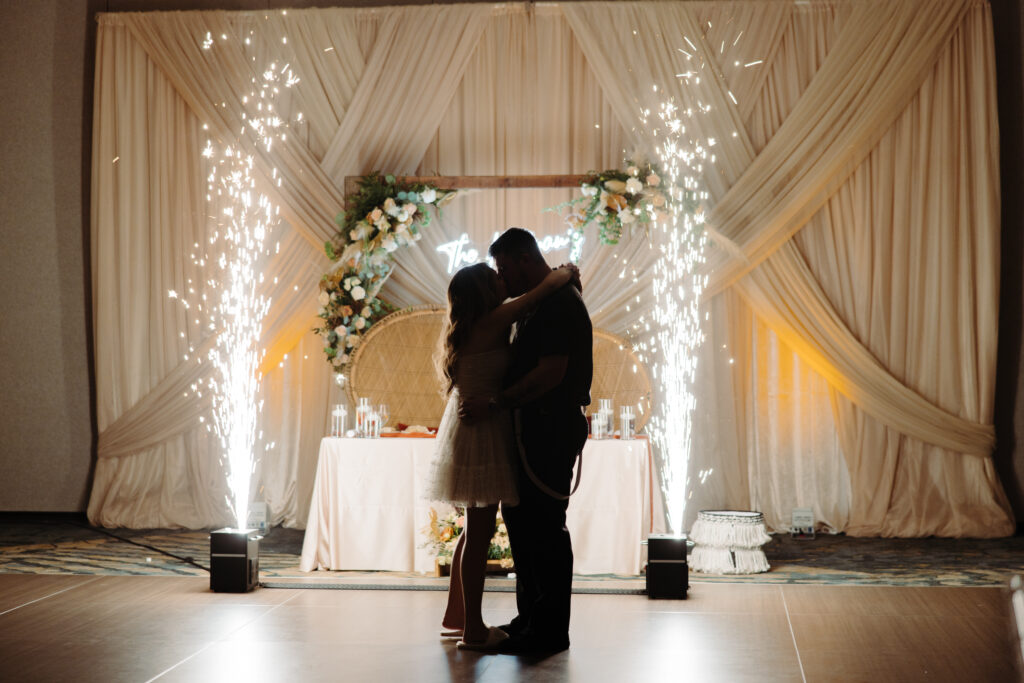 bride and groom sparkler dance on Socialite Events Blog Orlando