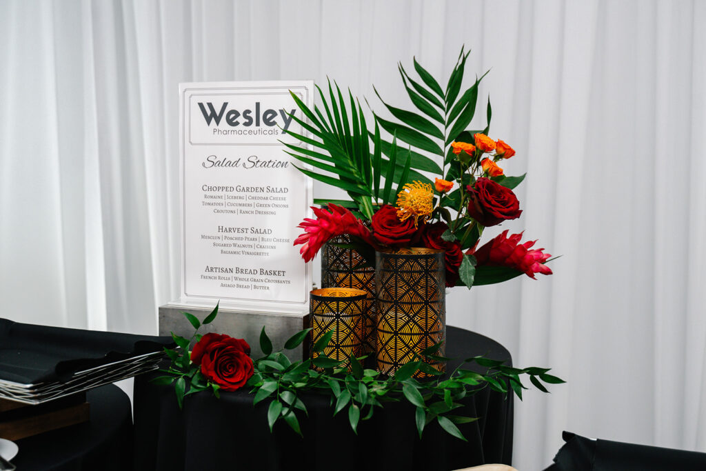branded signage at corporate event planned by Socialite Event Planning Orlando