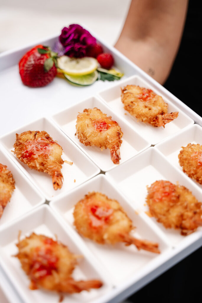 small bites as passed appetizers at upscale corporate event Florida